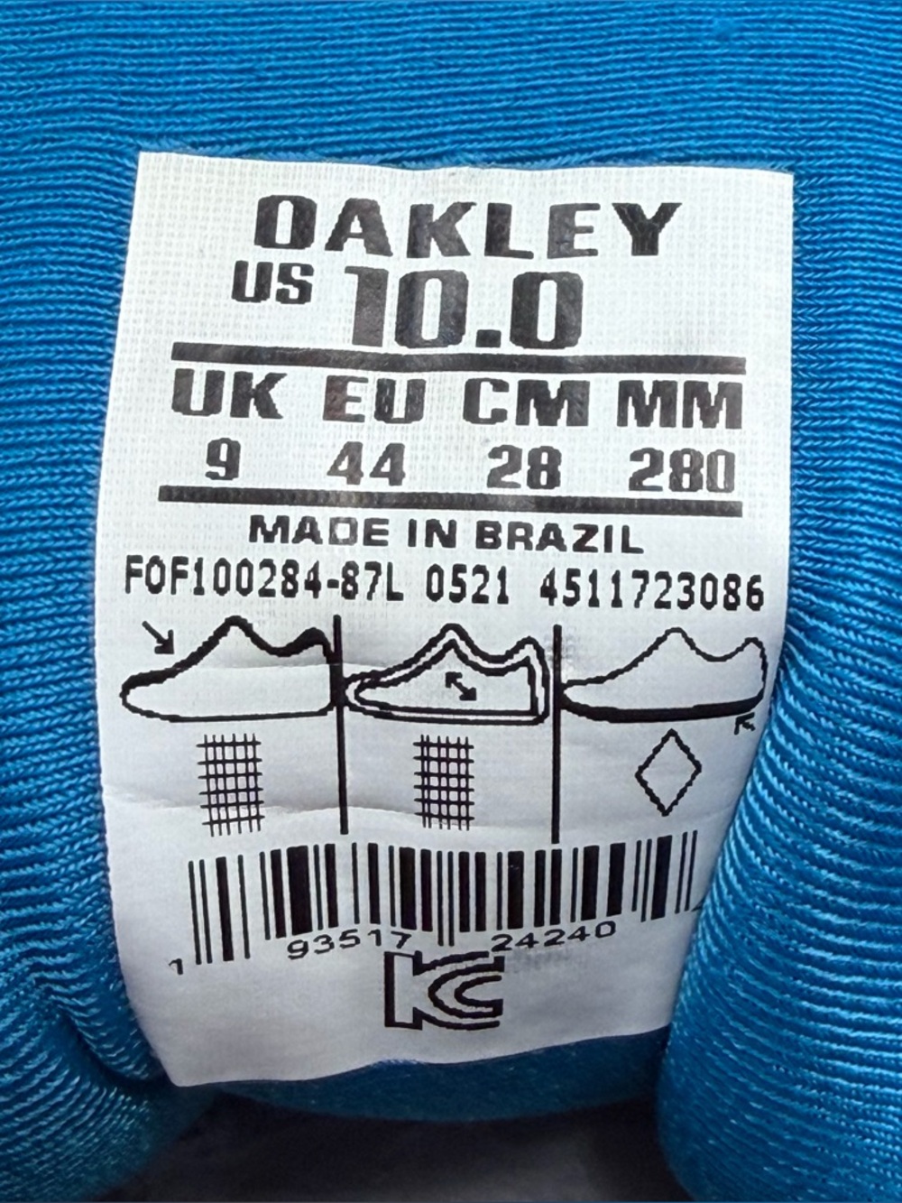 OAKLEY MADIC Blue/Orange/Tan Ripstop & Rubber Sole Hiking Tactical Shoes Size 10 - Picture 8 of 13